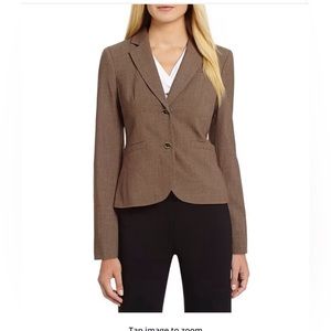 Calvin Klein 2 button blazer size 14. Color is Heather Taupe